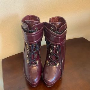 Plumb Colour Darby High Heeled Boots